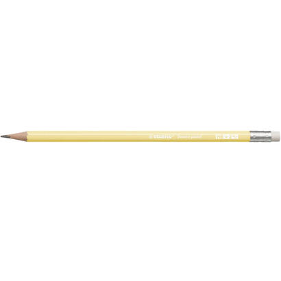 stabilo-lapiz-grafito-con-goma-swano-pastel-amarillo-12u-