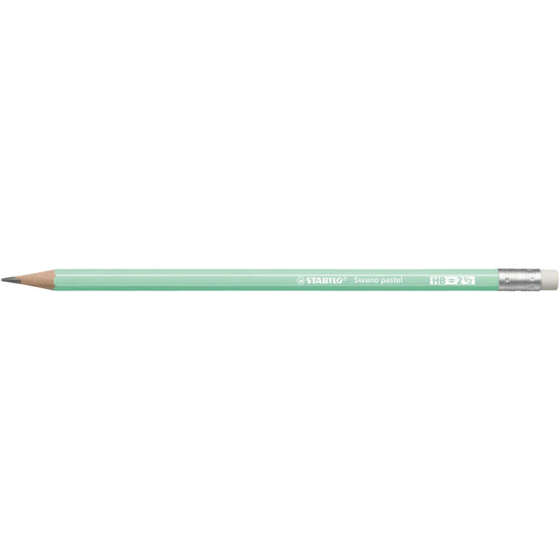 stabilo-lapiz-grafito-con-goma-swano-pastel-verde-12u-