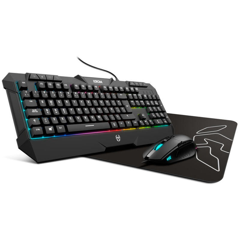 krom-pack-gaming-kunai-teclado-led-raton-7200-dpi-y-alfombrilla