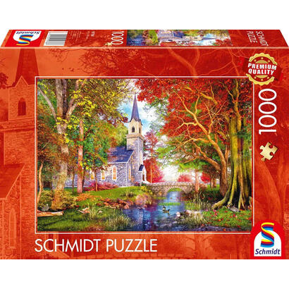 puzzle-capilla-schmidt-spiele-en-otono-magia-1000-piezas