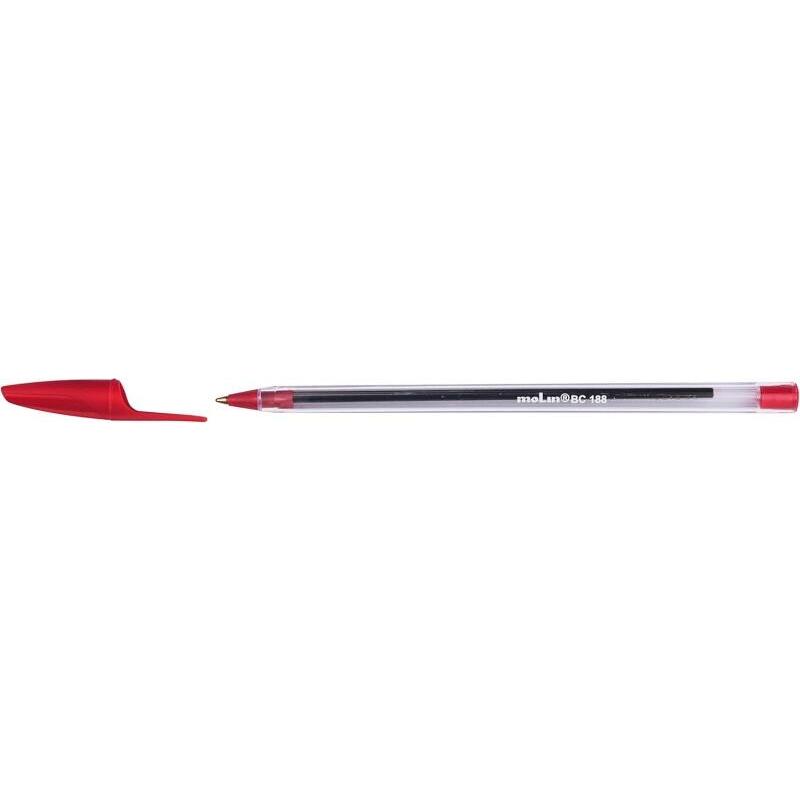 pack-de-50-unidades-molin-boligrafo-de-bola-punta-media-tinta-aceite-secado-rapido-rojo