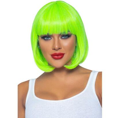 leg-avenue-peluca-bob-fluorescente-verde-neon