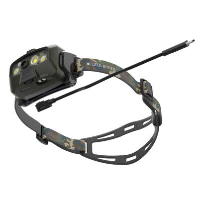 linterna-ledlenser-hf8r-core-rgb-camouflage-con-cinta-para-cabeza-led-verde