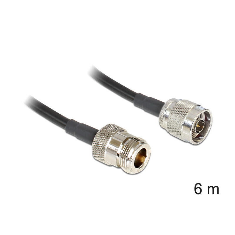 delock-88683-cable-coaxial-lmr195-6-m-negro