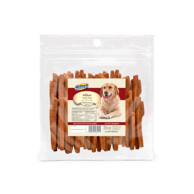 hilton-tiras-de-conejo-delicia-para-perros-500g