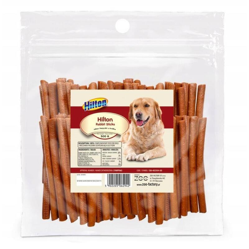 hilton-soft-rabbit-sticks-delicia-para-perros-500g