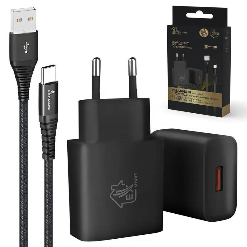 cargador-zestaw-smart-life-usb-tipo-a-o-tipo-c-200cm-negro-ladowarka12w-negro