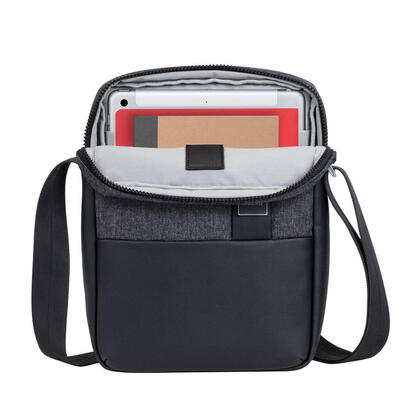 tablet-case-crossbody-118811-black-melange-rivacase