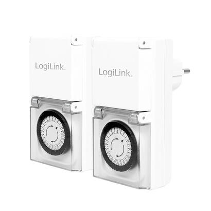 programador-electrico-cuadrado-analogico-mecanico-ip44-exterior-logilink-blister-2-unidades