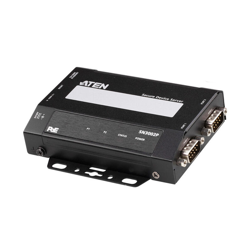 2-port-rs-232-secure-device-server-over-ethernet-transmission-with-poe