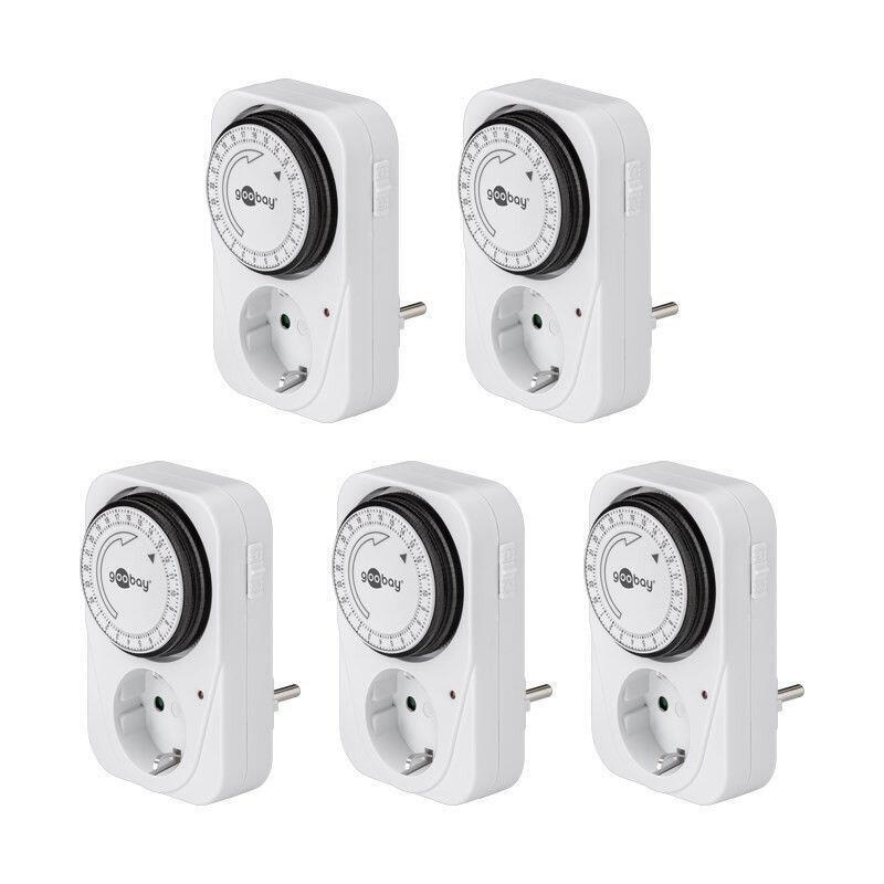 programador-electrico-analogico-diario-goobay-kit-de-5-unidades programador-electrico-analogico-diario-goobay-kit-de-5-unidades