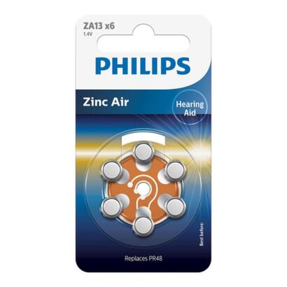 1x6-philips-zinc-air-pr48-13-horgerate-batterie