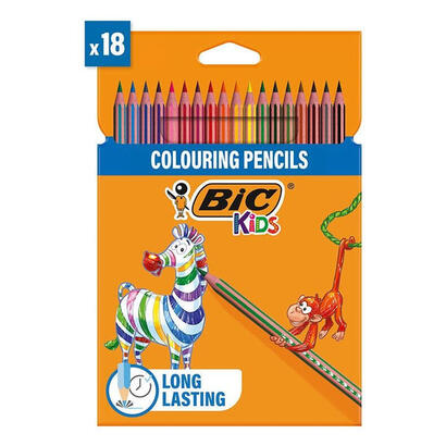 bic-lapices-de-colores-kids-evolution-stripes-estuche-de-18