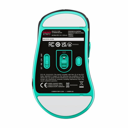 cherry-xtrfy-m64-raton-ergonomico-optico-5-botones-inalambrico-24-ghz-receptor-inalambrico-usb-negro