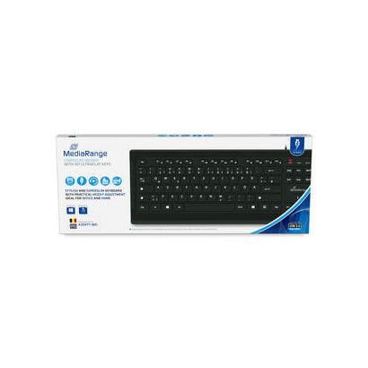 mediarange-mros101-be-teclado-hogar-usb-azerty-belga-negro