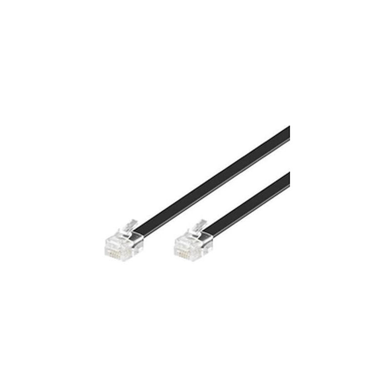 modular-straight-rj12-6c6p-10m-black-flat-cable