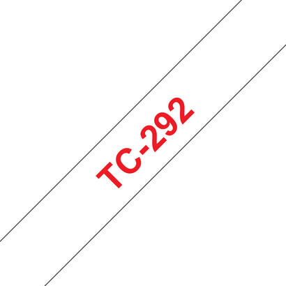 tc-tape-9mm-red-text-white-tape