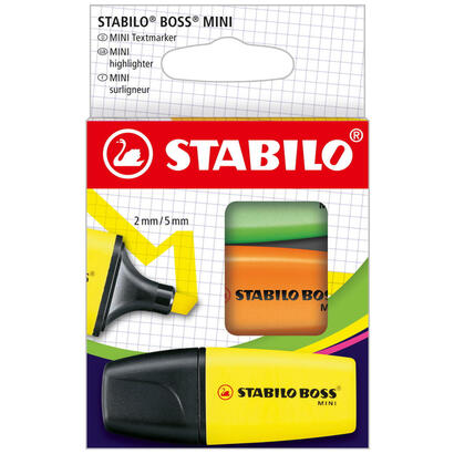 stabilo-boss-mini-pack-de-3-marcadores-fluorescentes-trazo-entre-2-y-5mm-tinta-con-base-de-agua-antisecado-colores-surtidos