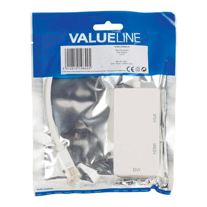 valueline-vlmp37465w020-adaptador-de-cable-de-video-02-m-mini-displayport-vga-hdmi-dvi-blanco