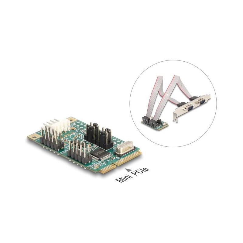 delock-mini-pcie-es-pcie-2x-serial-rs-232-tarjeta-de-interfaz-95276