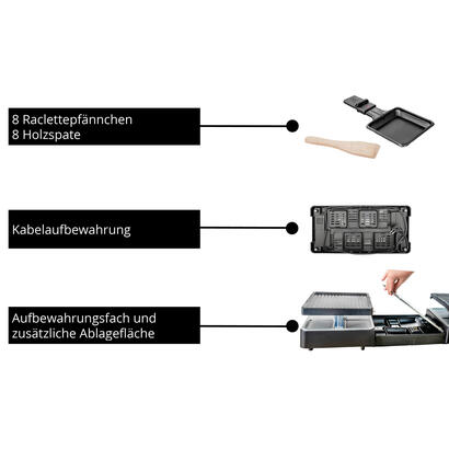 raclette-unold-extensible-negra-1300-vatios-48755