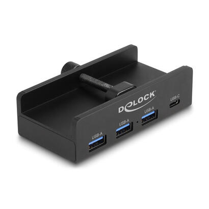 delock-concentrador-externo-usb-de-5-gbps-y-4-puertos-3-x-usb-type-a-y-1-x-usb-type-c-con-tornillo-de-bloqueo-concentrador-usb-n