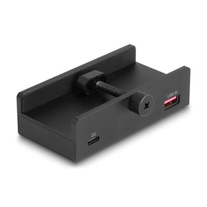 delock-64285-hub-usb-negro
