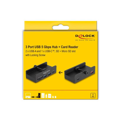 delock-64285-hub-usb-negro