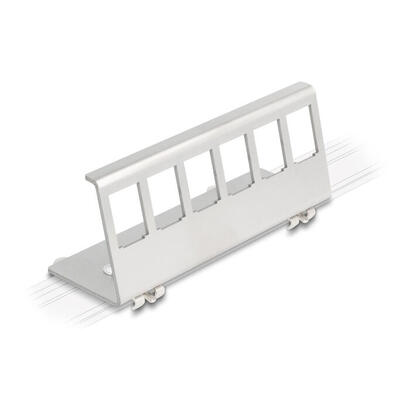 delock-keystone-metall-halterung-6-port-fur-hutschiene