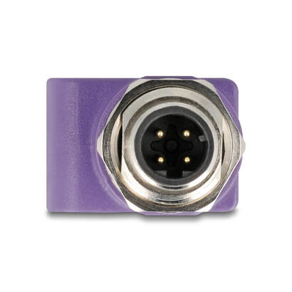 delock-m12-adapter-d-kodiert-4-pin-stecker-zu-rj45-buchse-cat5e-mit-befestigungsloch-gerade-violett