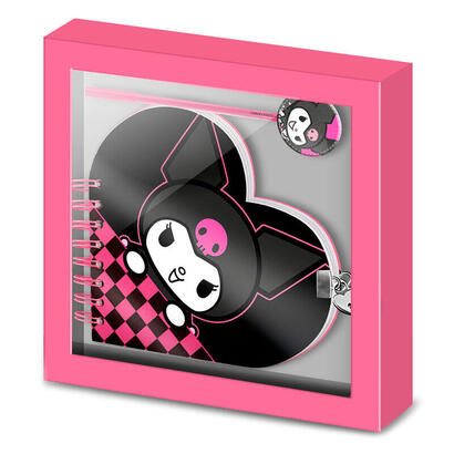 set-diario-boligrafo-kuromi-hello-kitty