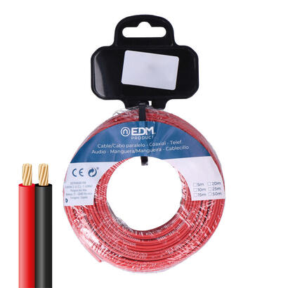 carrete-cable-paralelo-2-x-150-mm-rojo-negro-50-m-audio