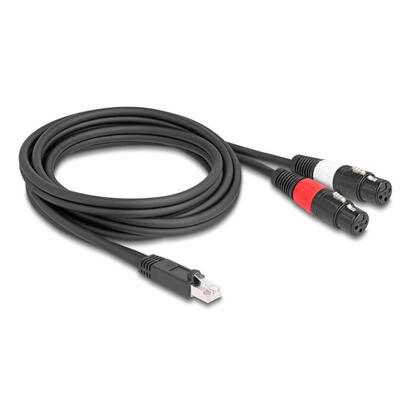delock-adaptercable-rj45-stecker-zu-2-x-xlr-3-pin-buchse-schwarz-2-m