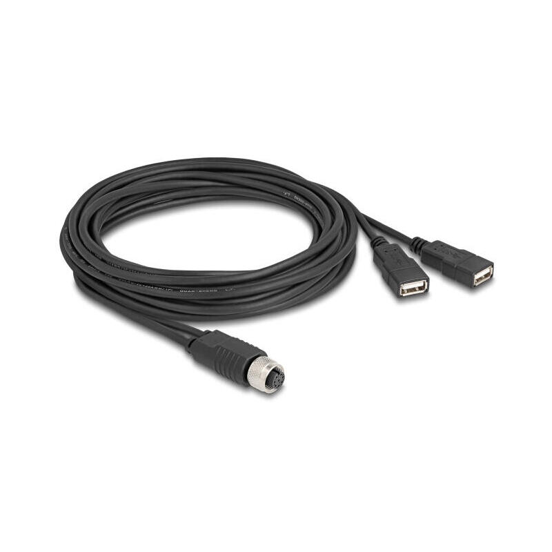 delock-m12-cable-a-kodiert-8-pin-buchse-zu-2-x-usb-20-typ-a-buchse-3-m-schwarz