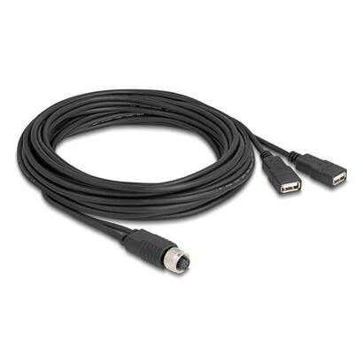delock-m12-cable-a-kodiert-8-pin-buchse-zu-2-x-usb-20-typ-a-buchse-5-m-schwarz