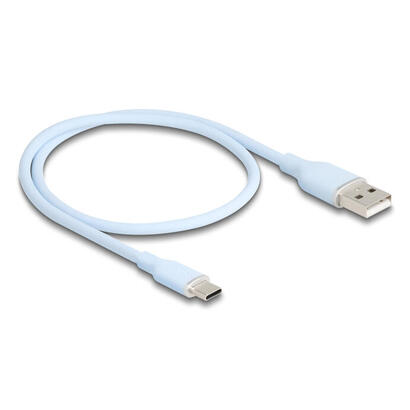 delock-usb-20-cable-usb-typ-a-macho-a-usb-tipo-c-macho-05-m-aal-silikon
