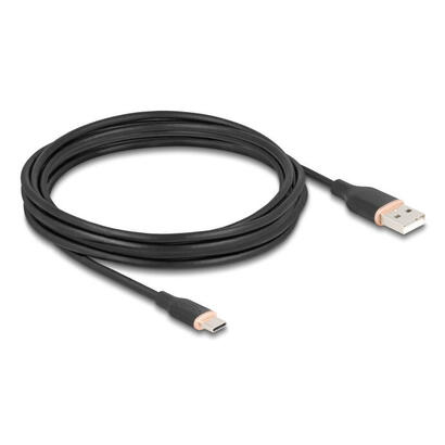 delock-81228-cable-usb-20-usb-tipo-a-macho-a-usb-type-c-macho-4-m-negro-silicona