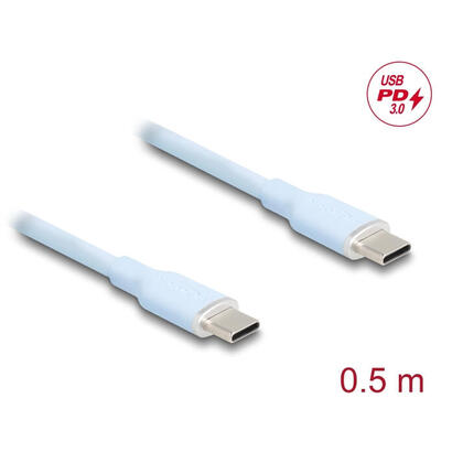 delock-81233-cable-usb-20-usb-type-c-macho-a-macho-pd-30-60-w-05-m-azul-silicona