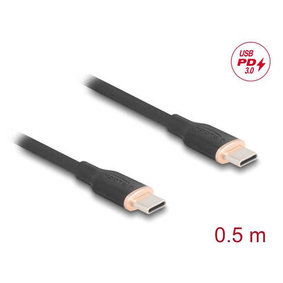 delock-usb-20-cable-usb-tipo-c-macho-a-macho-pd-30-60-w-05-m-negro