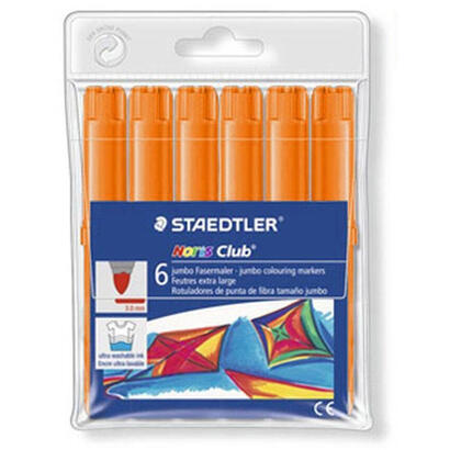 staedtler-rotulador-grueso-noris-club-naranja-estuche-de-6