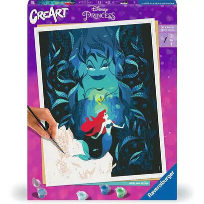 ravensburger-creart-disney-ariel-y-ursula-pintura-23732