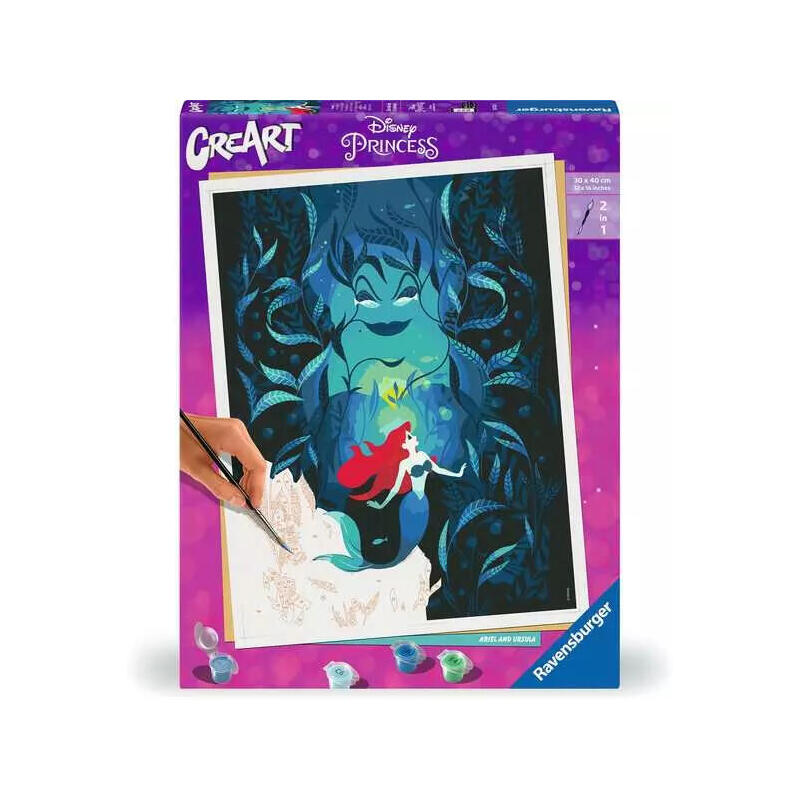 ravensburger-creart-disney-ariel-y-ursula-pintura-23732