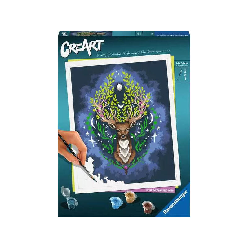 ravensburger-creart-pixie-cold-ciervo-mistico-cuadro-23640