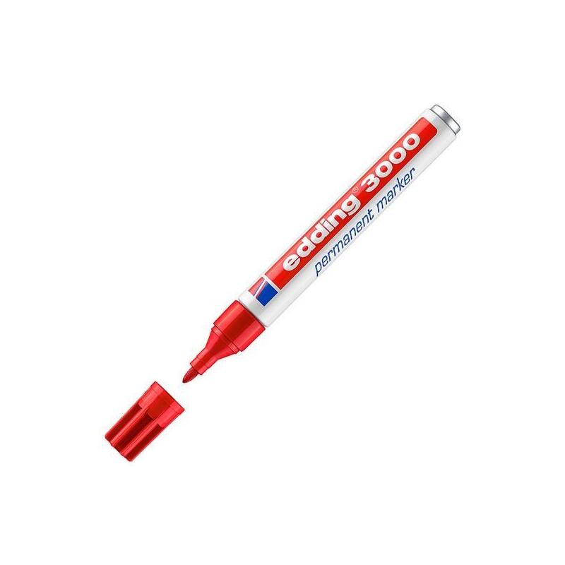 pack-de-10-unidades-edding-marcador-permanente-3000-rojo
