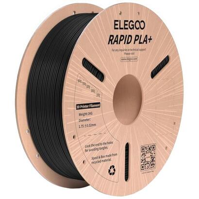 filamento-elegoo-rapid-pla-plus-175mm-impresion-de-alta-velocidad-hasta-600mms-bobina-de-1kg-color-negro-compatible-con-impresor