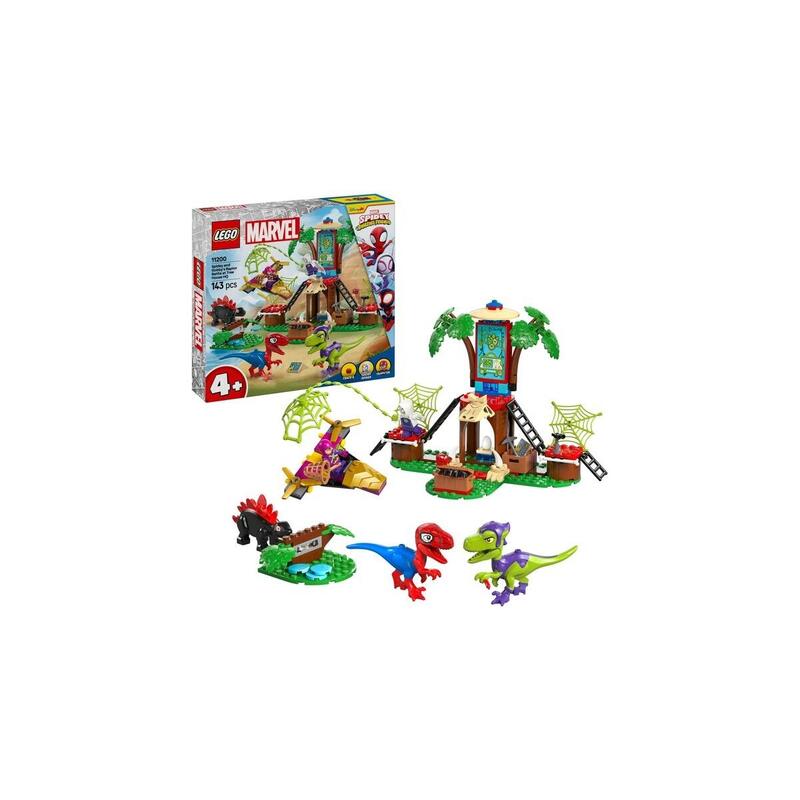 lego-11200-marvel-enfrentamiento-de-spidey-y-sus-super-amigos-en-la-casa-del-arbol-spidey-rex-vs-gobby-raptor-juguete-de-constru
