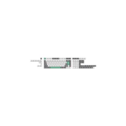 keychron-cherry-profile-dye-sub-pbt-juego-completo-de-teclas-gris-blanco-menta-teclas-blanco-menta-137-piezas-disposicion-de-iso