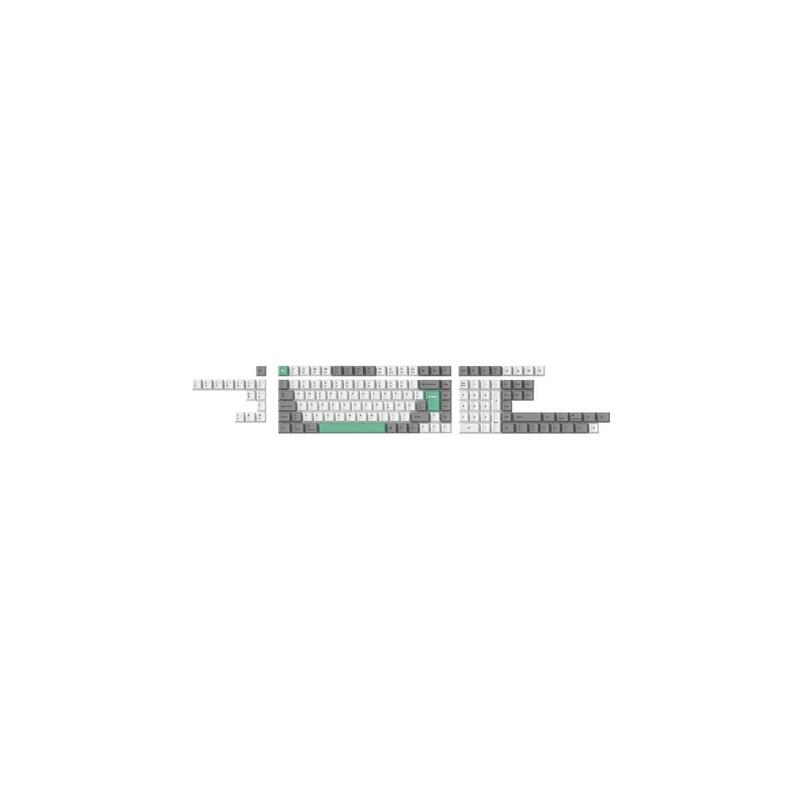 keychron-cherry-profile-dye-sub-pbt-juego-completo-de-teclas-gris-blanco-menta-teclas-blanco-menta-137-piezas-disposicion-de-iso
