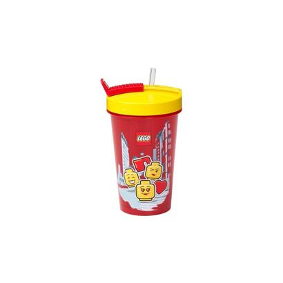 room-copenhagen-taza-lego-con-pajita-iconic-girl-bright-red-rojoamarillo-500ml-40441725
