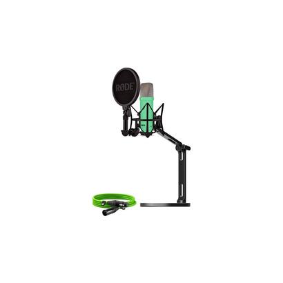 rode-microfono-nt1-signature-cable-xlr-brazo-de-estudio-de-escritorio-microfono-verde-claro-paquete-buroint1gn